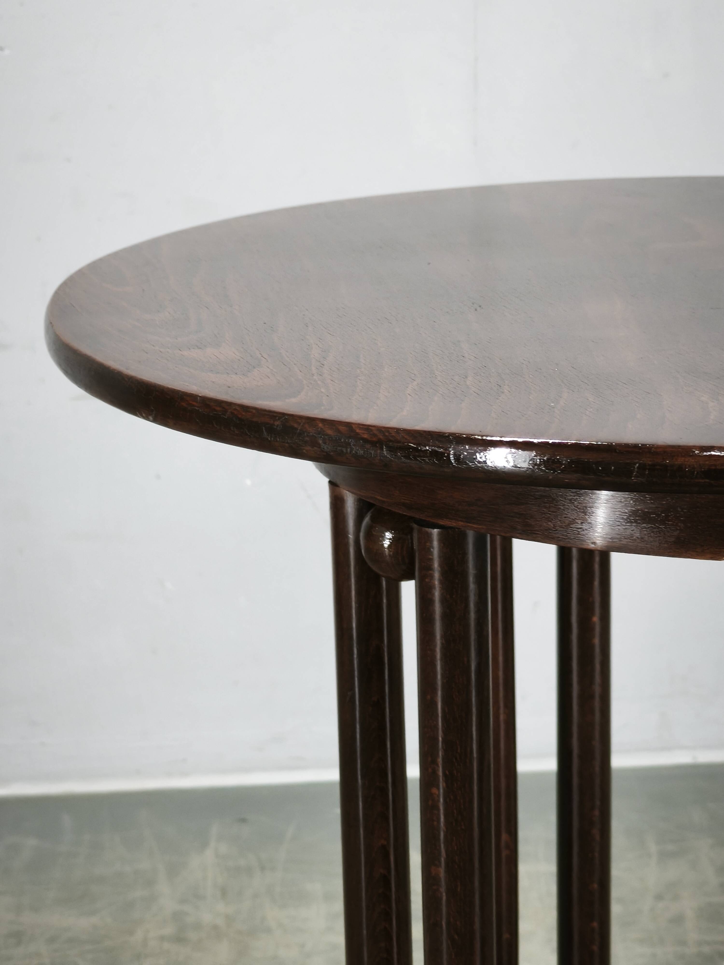Fledermaus Vienna Secession Table Attributed to Kohn or Thonet, circa 1900