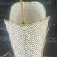 Metal umbrella stand with rigitulle and brass from the 1950s.