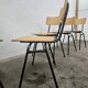 Lot of 6 bistro chairs from the 1980s