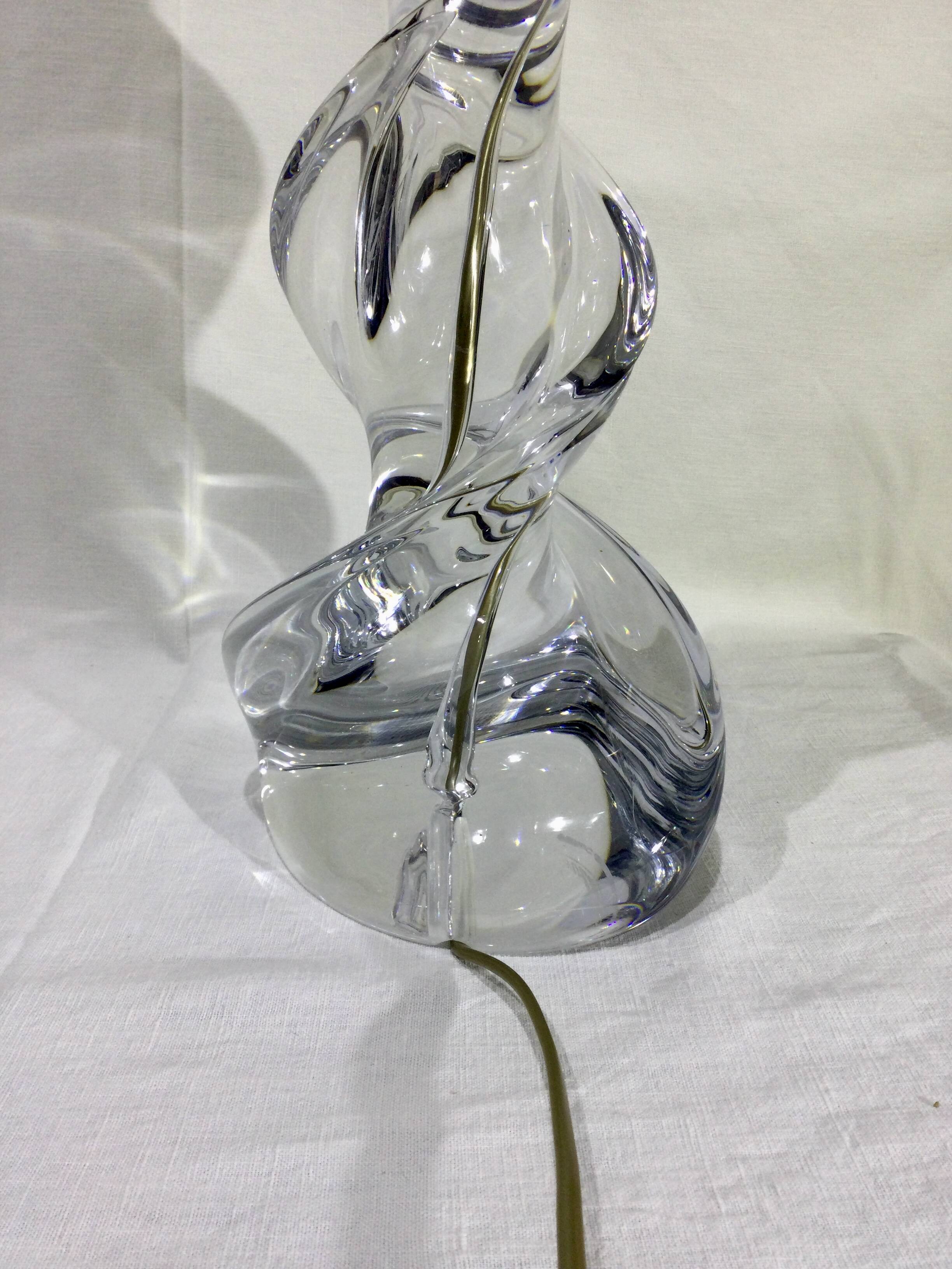 Sèvres crystal lamp base