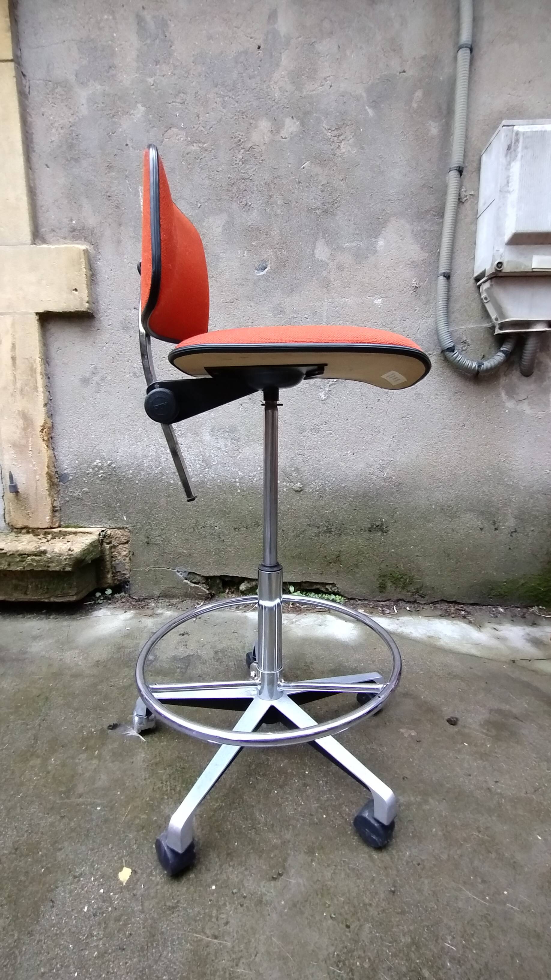 Vintage fabric office chair by HAG oslo Norway
