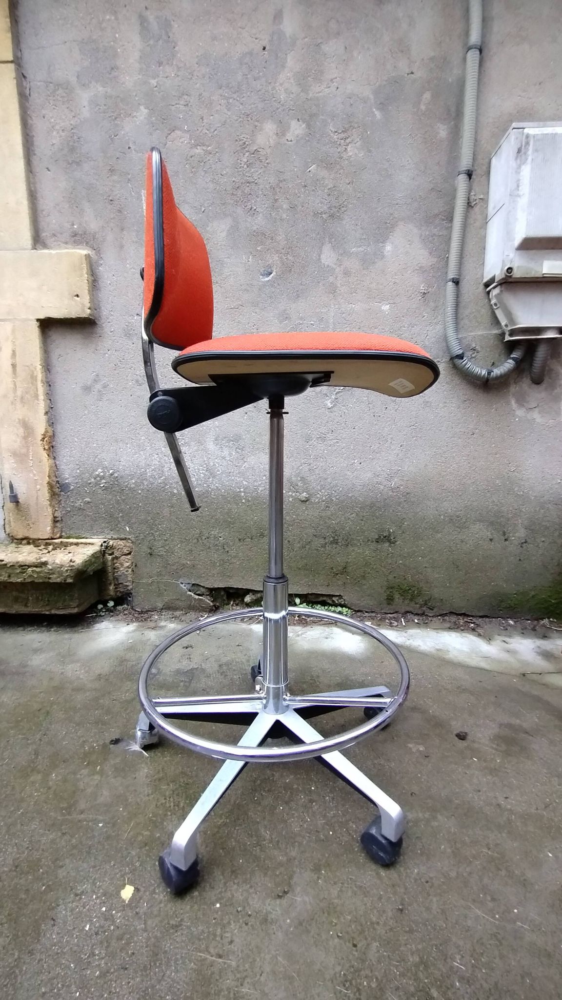 Chaise de bureau vintage en tissu par HAG oslo Norvège