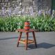 Vintage wooden coffee table and rope