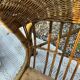 Vintage seventies rattan children's basket.