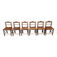Ensemble de six chaises de cuisine anglaises anciennes