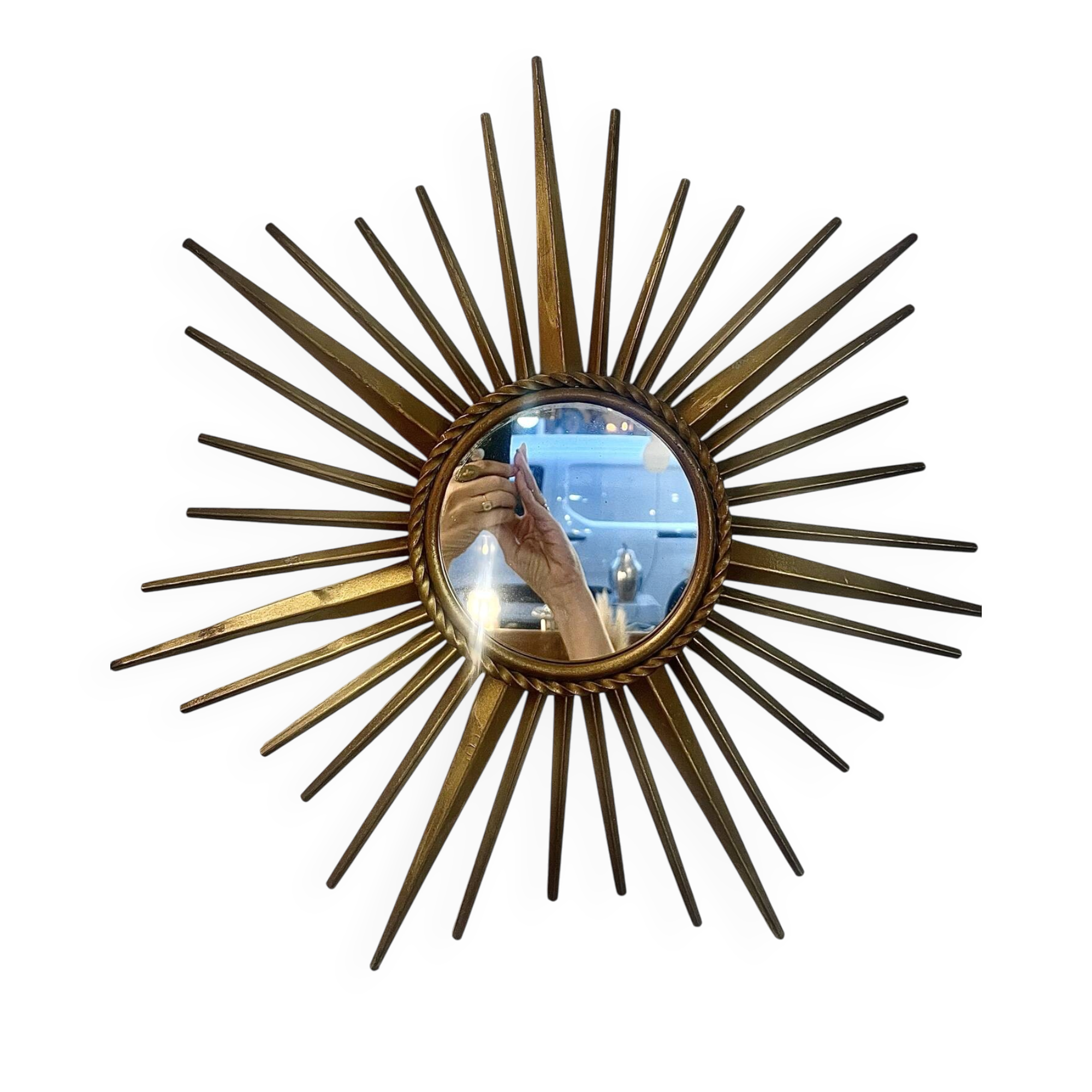 Small sun mirror — Chaty Vallauris France, Vallauris — 1950s