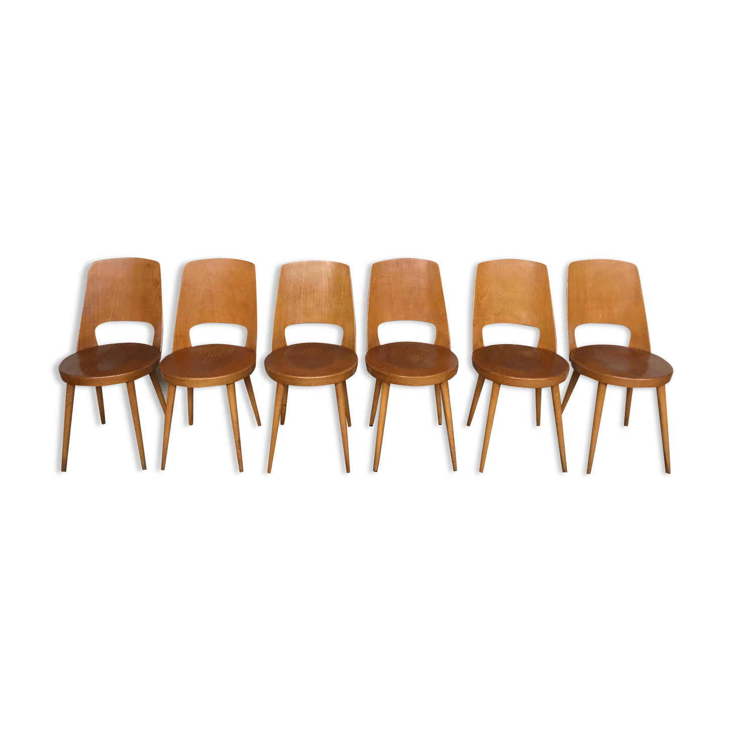Series of 6 Baumann Mondor chairs