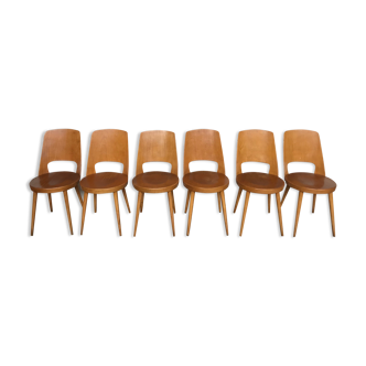 Series of 6 Baumann Mondor chairs