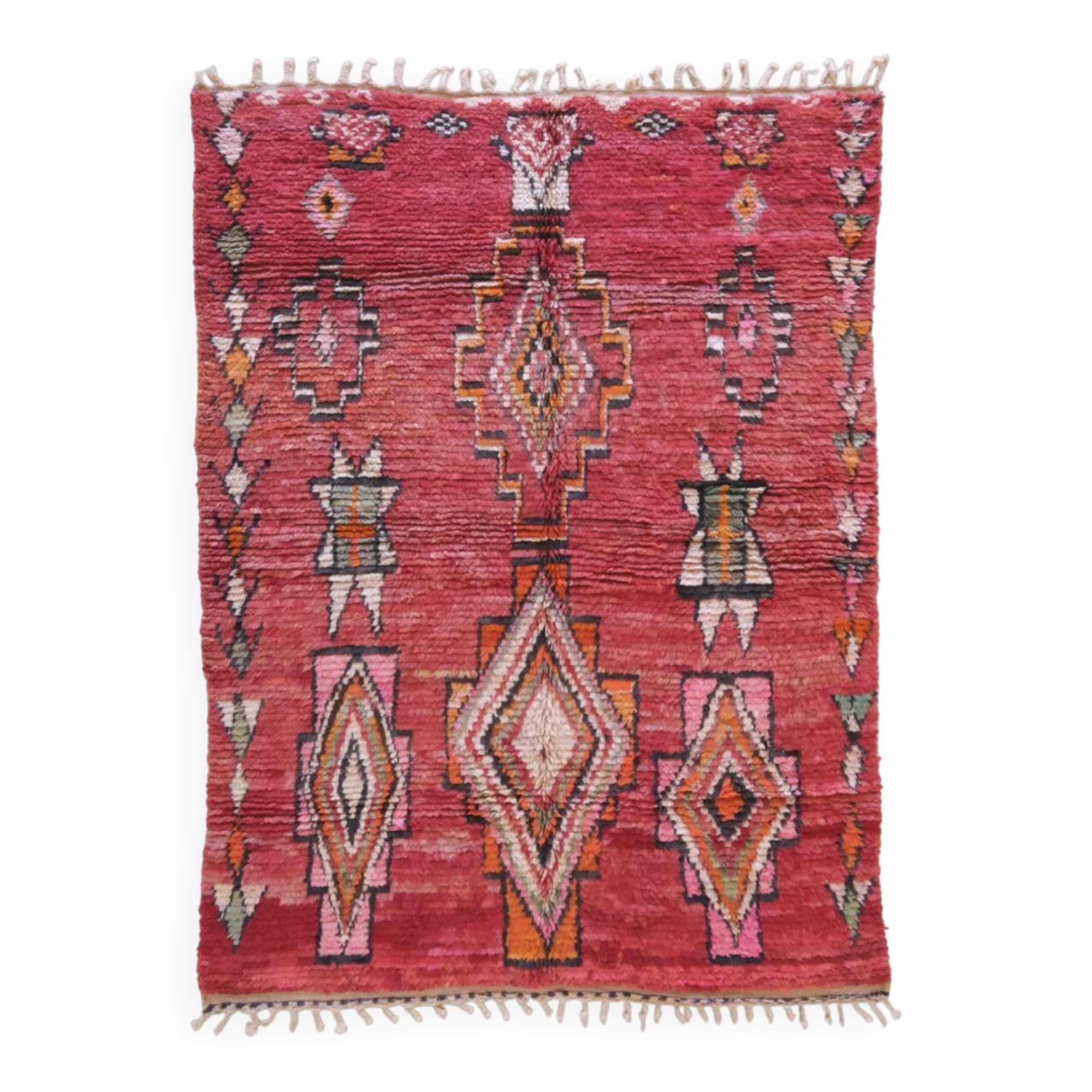 Tapis Boujad Rouge Berbère - 294 x 211 cm