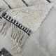 Large white Berber Beni Ouarain rug