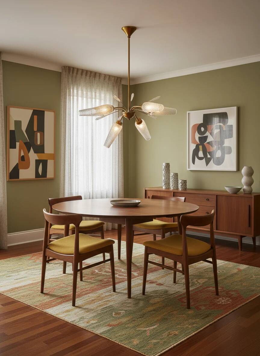 Vintage brass and cut glass chandelier – Italy, 1950s
