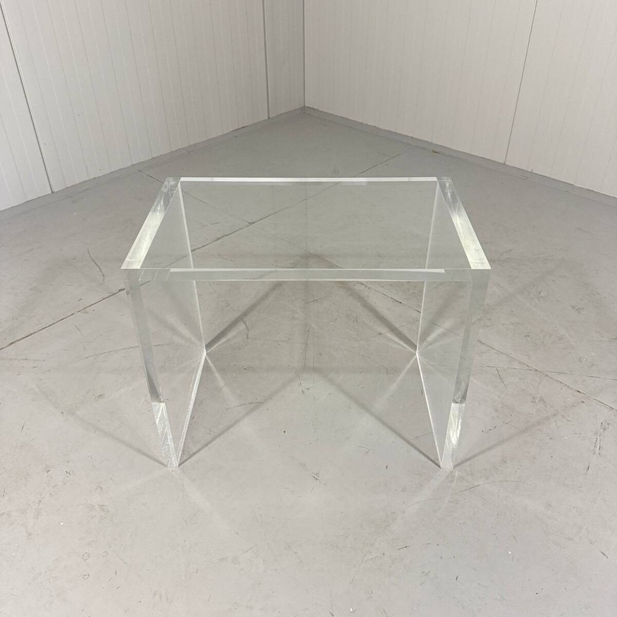 1970s Plexiglas Piano Stool / Side Table