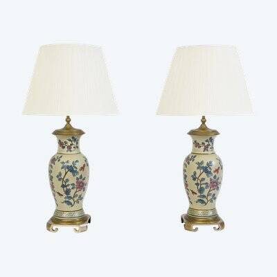 Pair of salon lamps from the George V Hotel Paris Maison Chapman USA