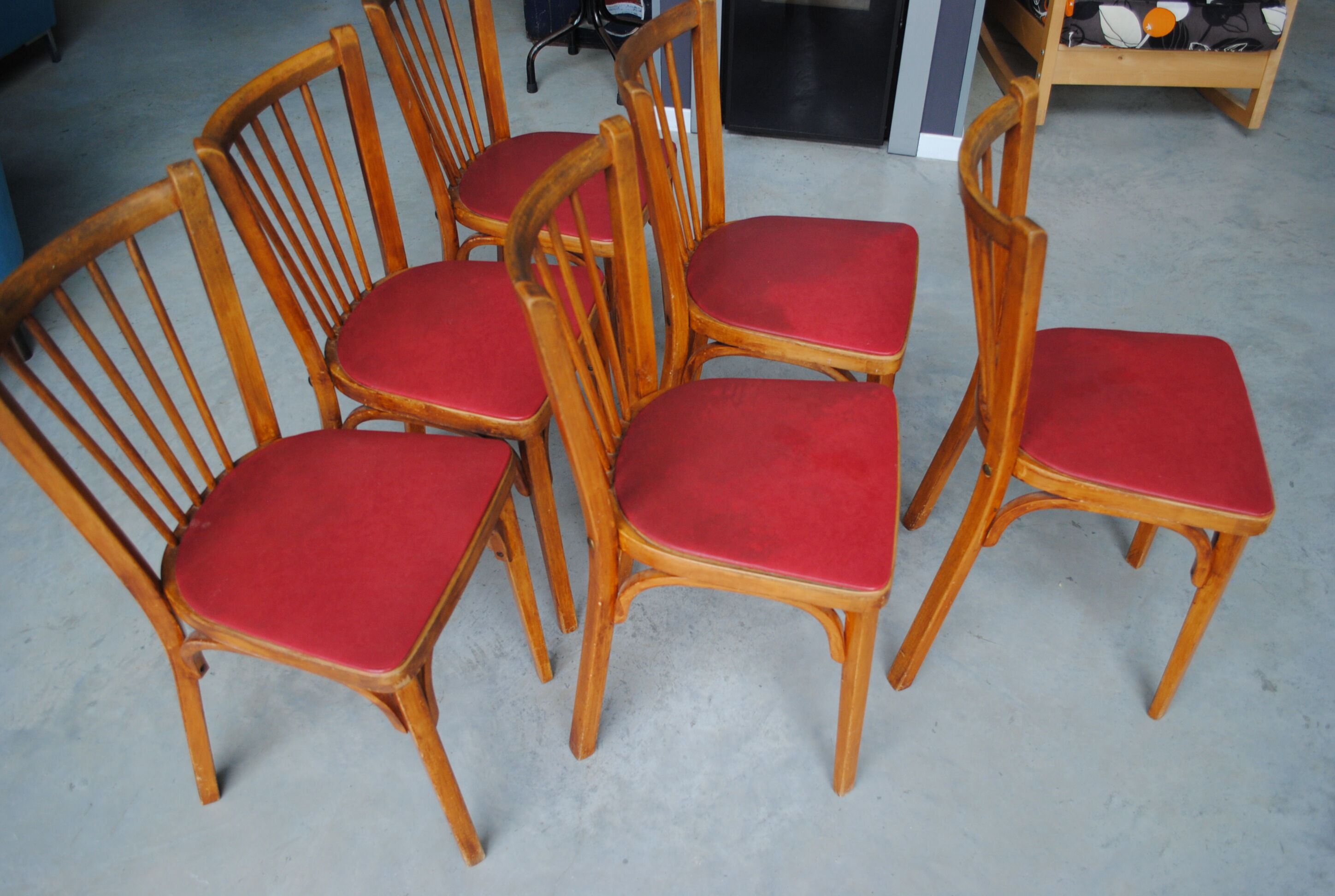 Lot de 6 chaises bistrot Baumann