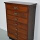 Dutch oak apothecary filing cabinet, 1930s