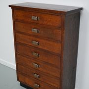 Dutch oak apothecary filing cabinet, 1930s