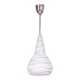 Mid-Century Czech Chromed Steel and Milk Glass Pendant Light, 1960s