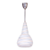 Mid-Century Czech Chromed Steel and Milk Glass Pendant Light, 1960s