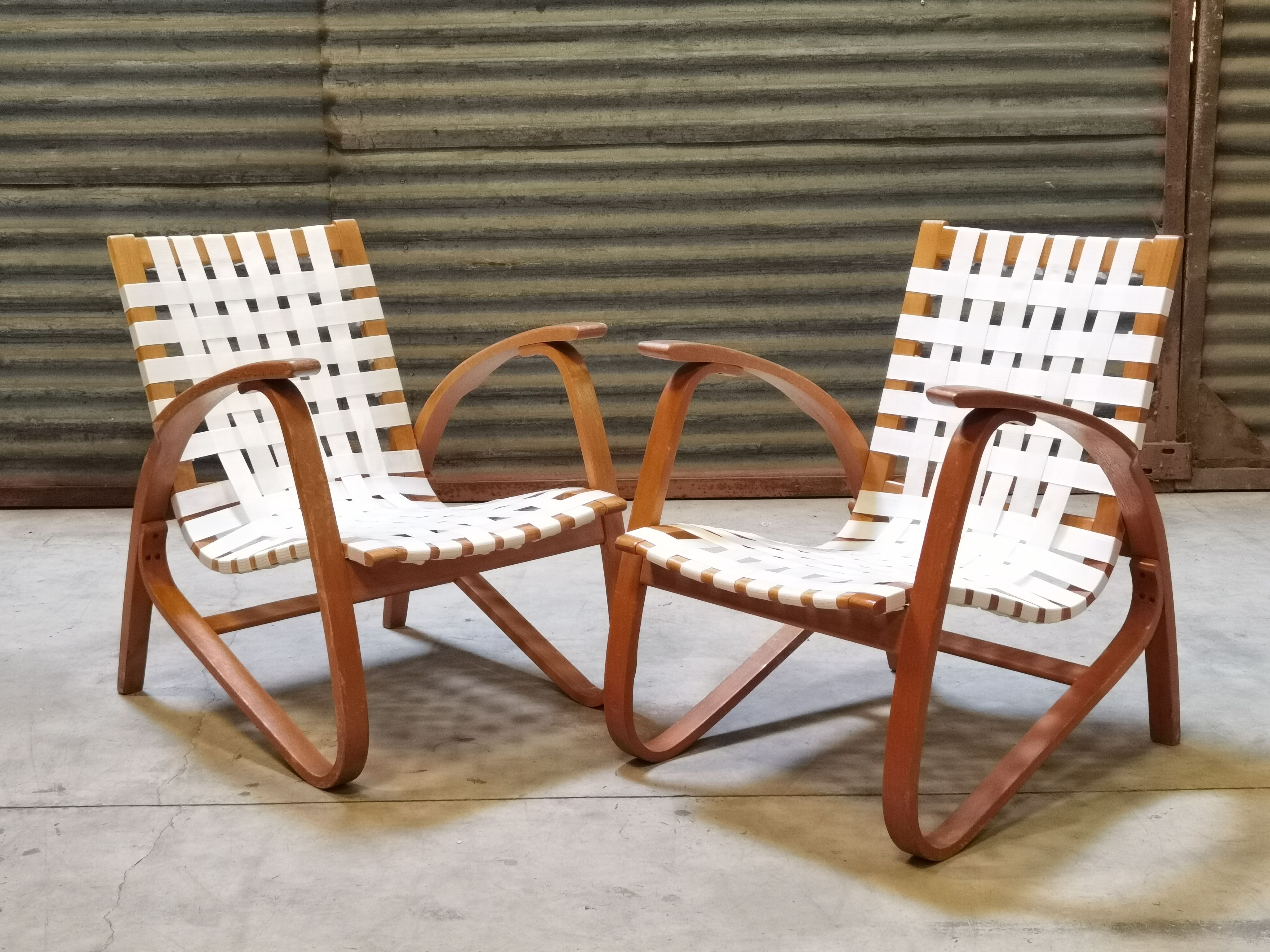 Paire de fauteuils par Jan Vanek pour Up Zavody 1930