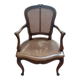 Fauteuil canné style Louis XV