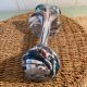 Marbled blown glass vase