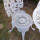 Salon de jardin en fonte d'aluminium