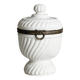 Antique white porcelain candy box