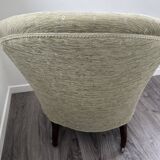 19th-century crapaud armchair