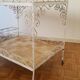 Vintage wrought iron serving trolley from the 1970s