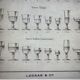 4 19th century water glasses – Établissements Legras