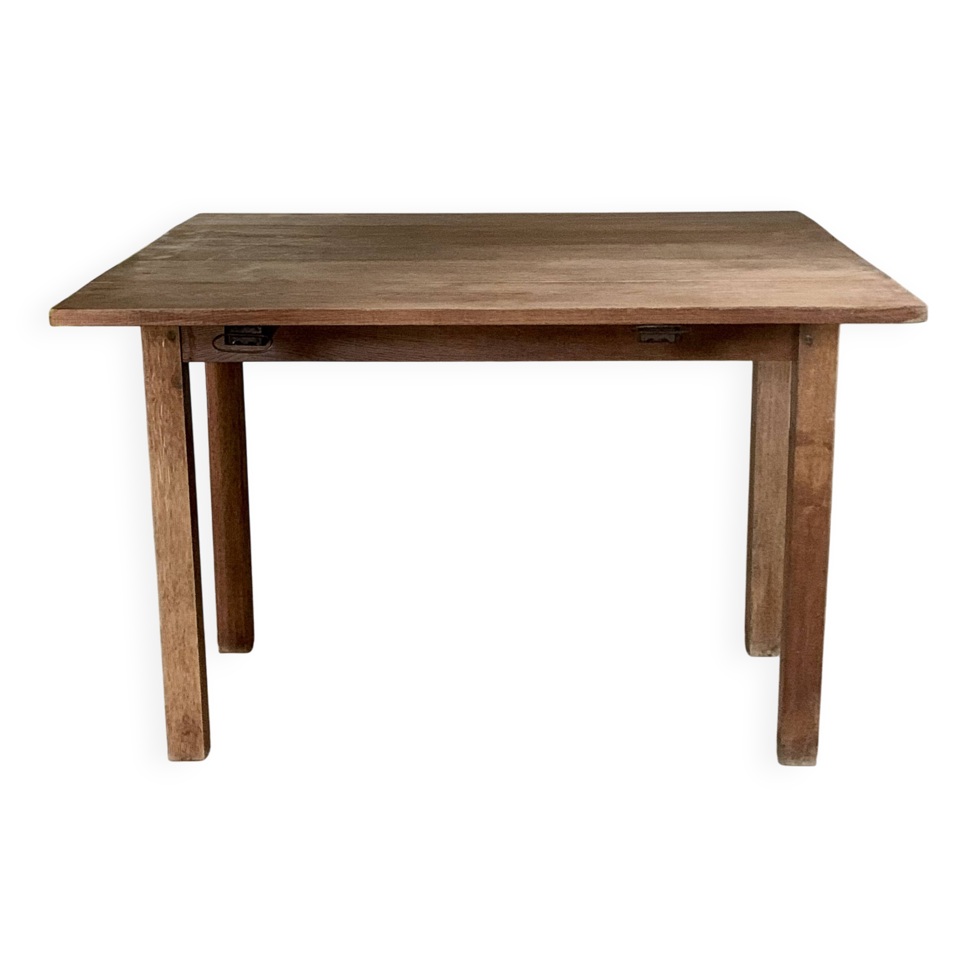Vintage solid oak drop leaf farmhouse table