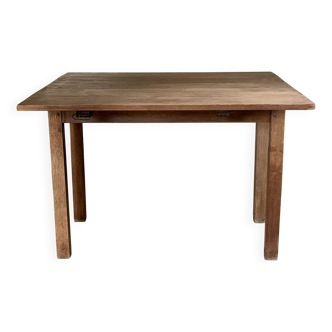 Vintage solid oak drop leaf farmhouse table