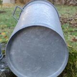 3 pots fleuriste vintage acier galvanisé/jardin vintage