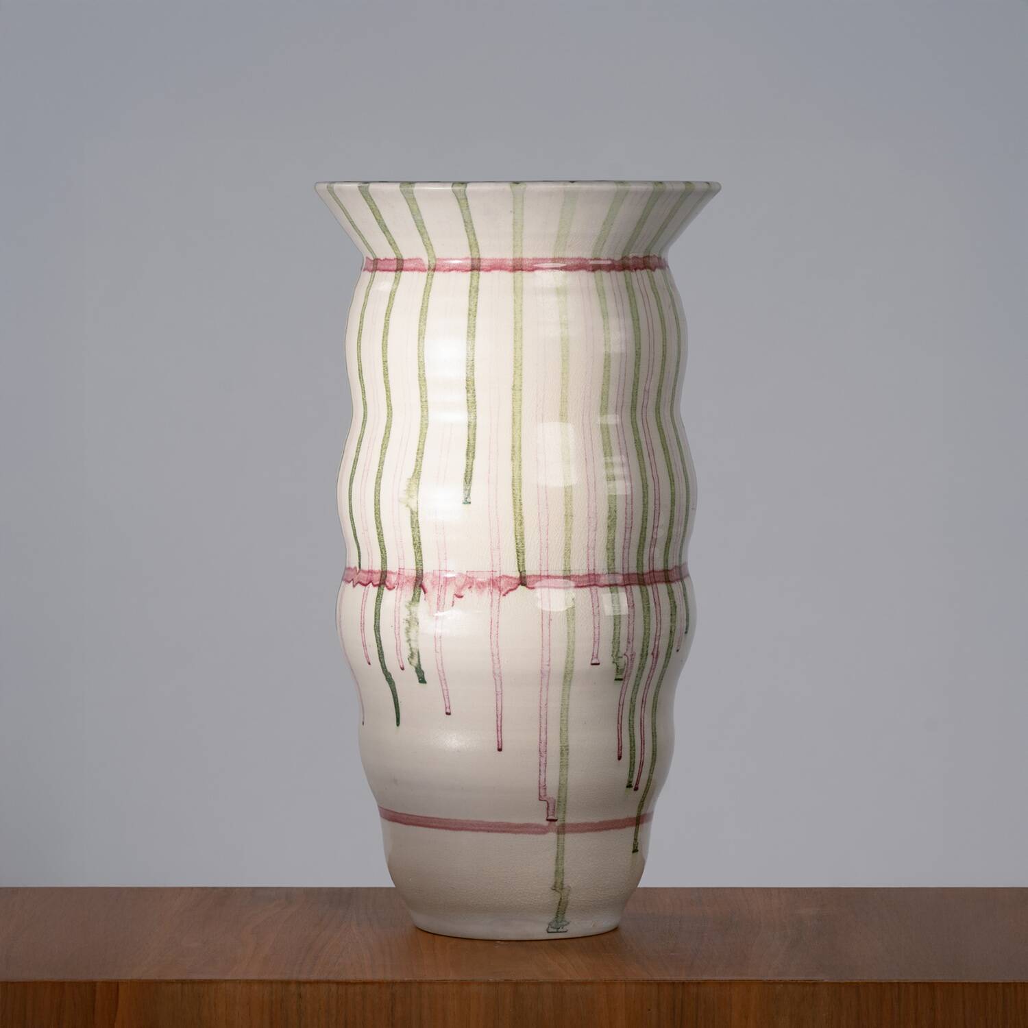 Mobach studio pottery XXL 46 cm large ceramic vase, The Netherlands, 1991