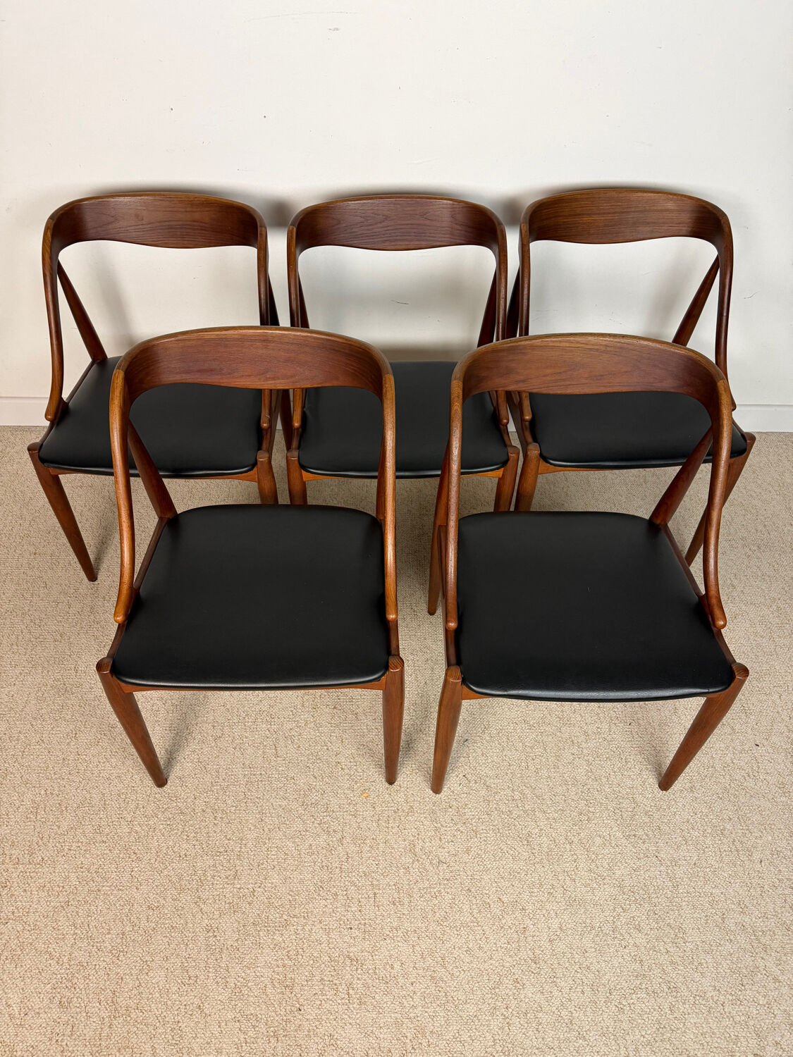 Scandinavian teak chairs – attributed to Johannes Andersen