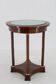 Table d'appoint ronde sécession des années 1930 en acajou