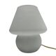 Lampe de table champignon en verre vintage