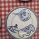 6 Assiettes Gien "Éventails japonais"
