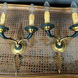 Pair of Empire style wall lights.