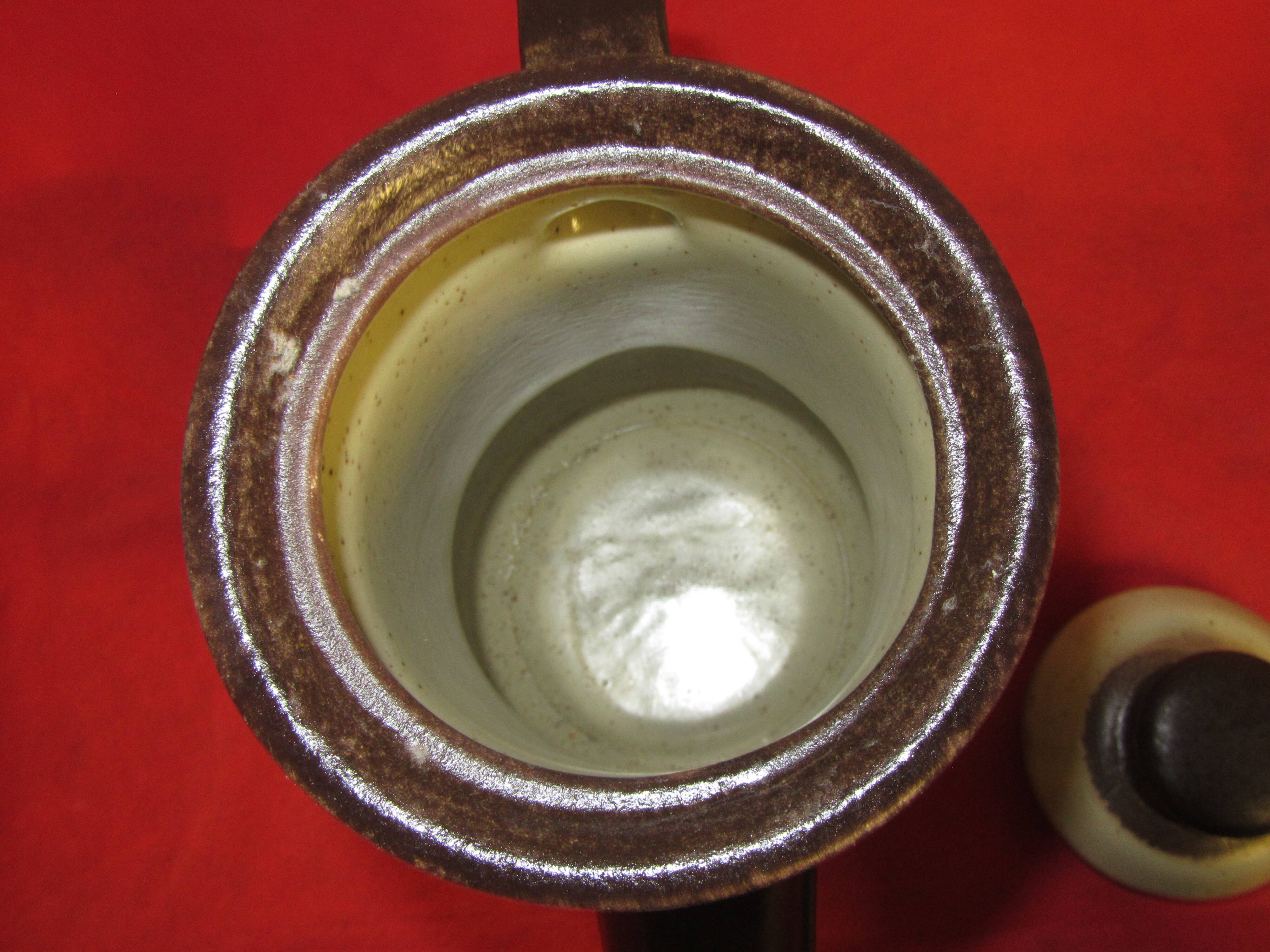 St Amand glazed earth cafeteria