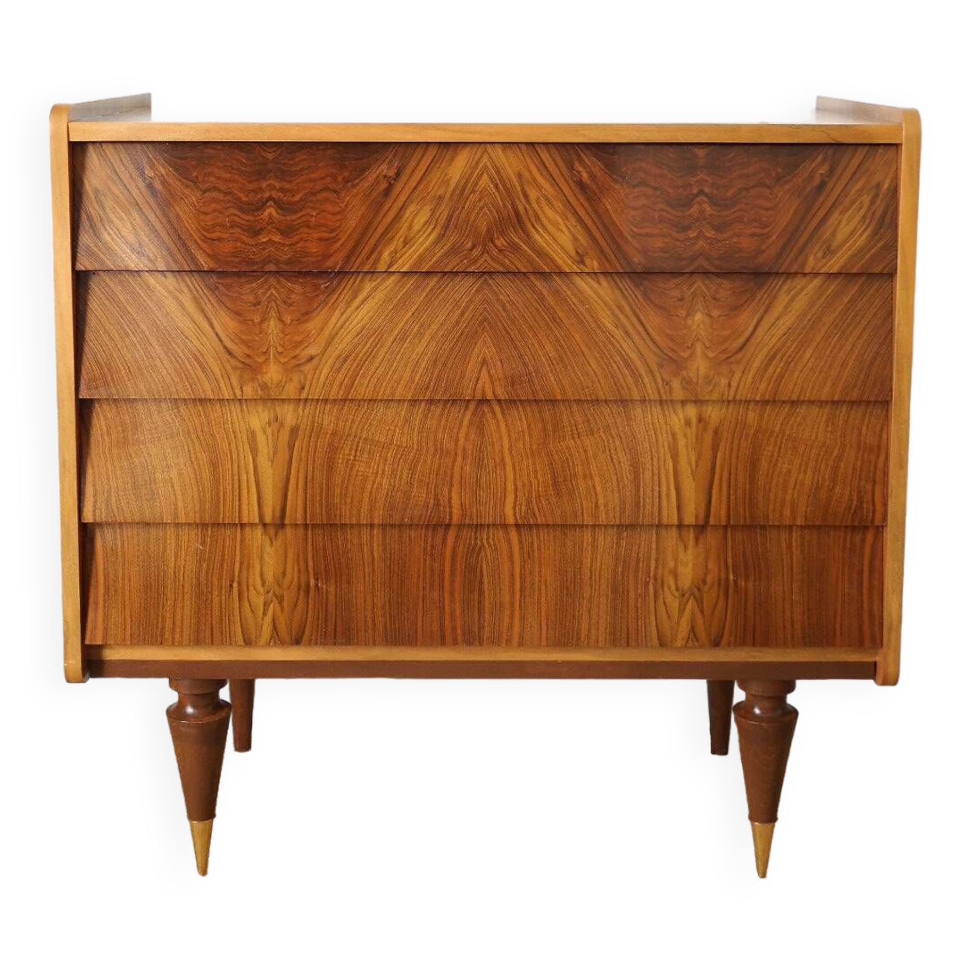 Commode en noyer vintage 50's