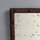 Antique tramp art folk art distressed mirror, Belgium ca 1900s