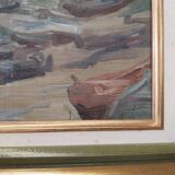 Marine oil on canvas signed