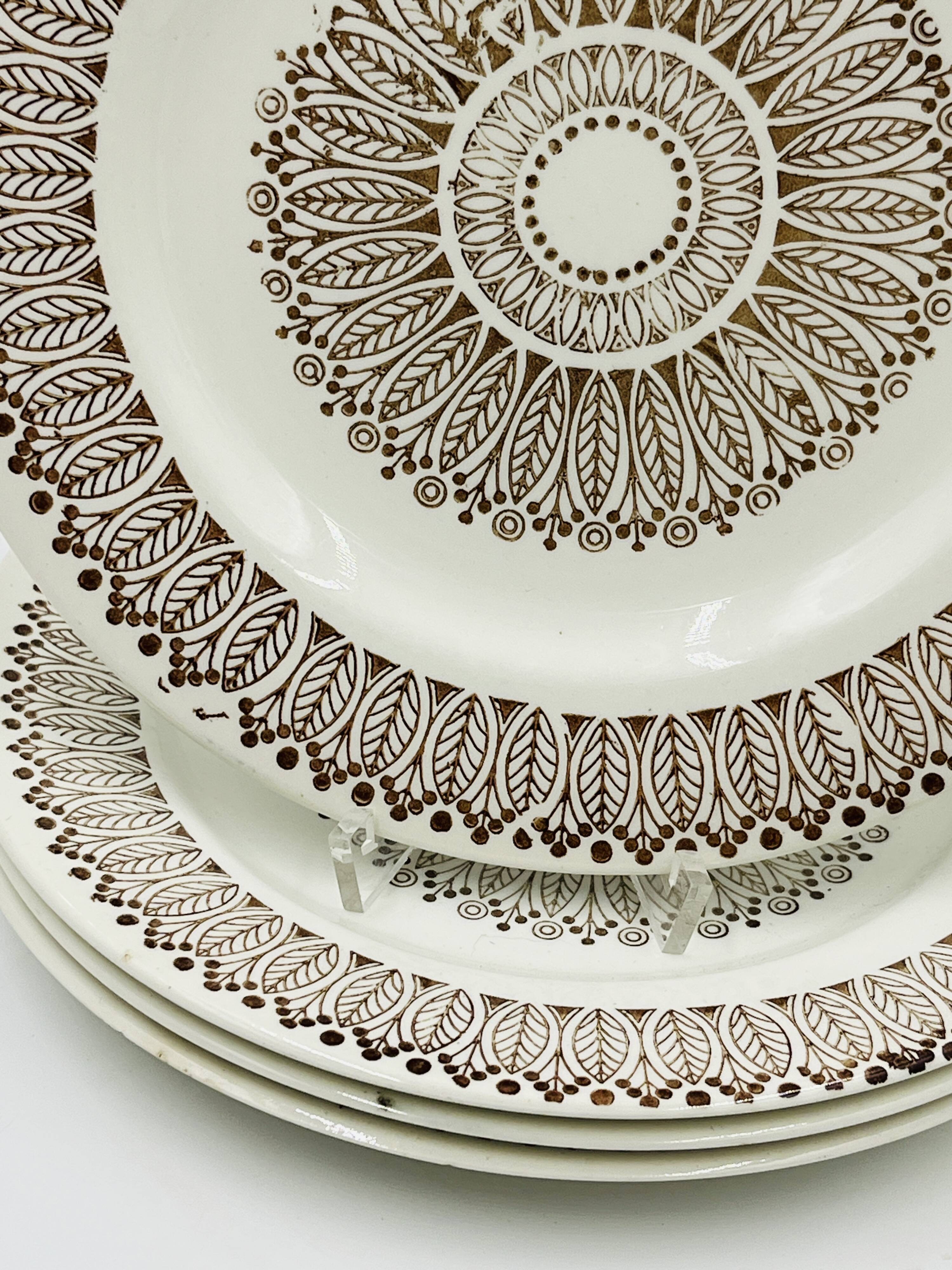 Set of four flat plates Boch Ronda 1970