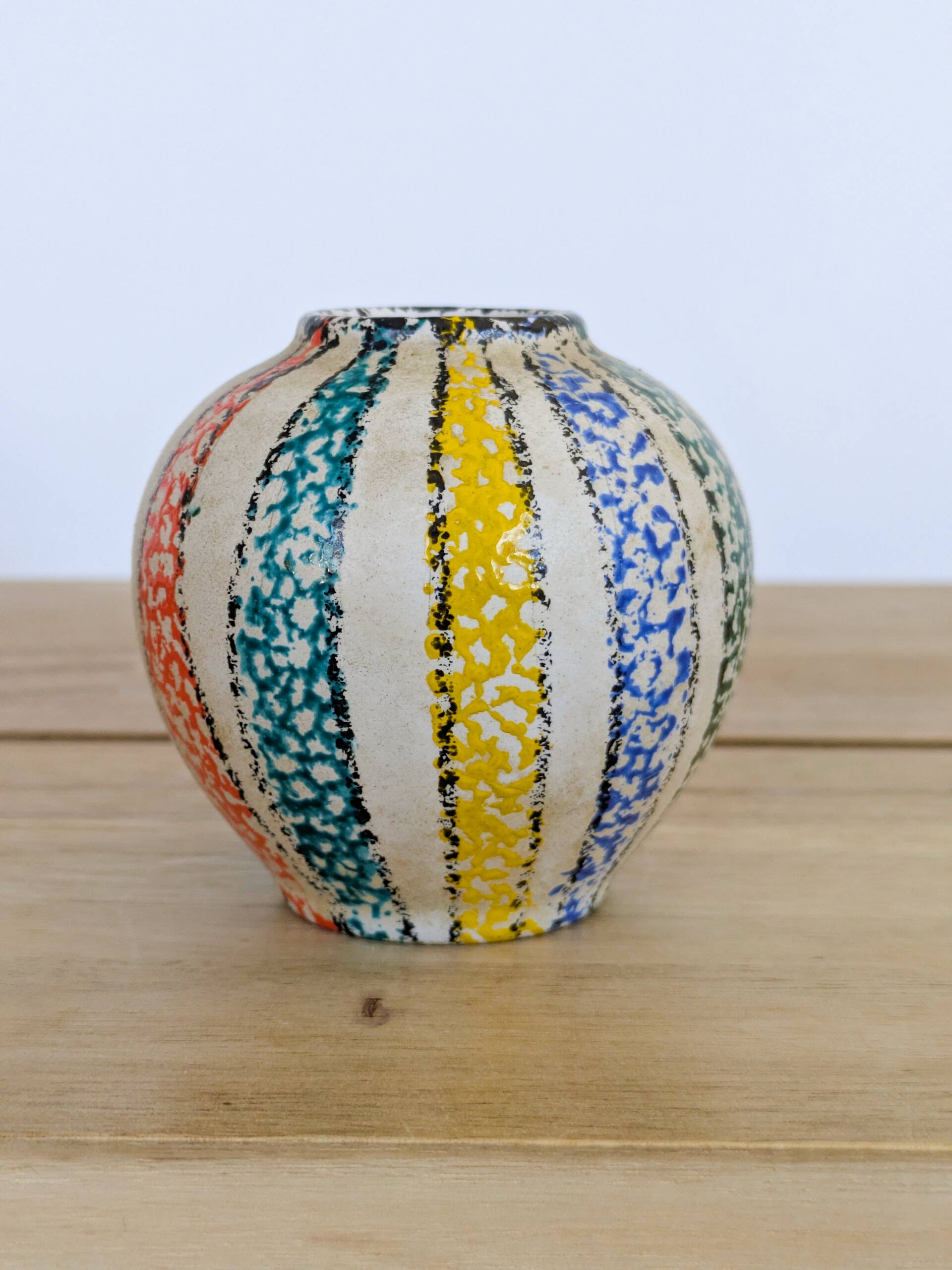 Mini Vase Scheurich Céramique Ouest Allemande Années 60