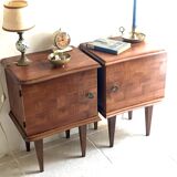 Pair of vintage bedsides