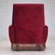 1970s, Danish highback armchair, original condition, red furniture velour.