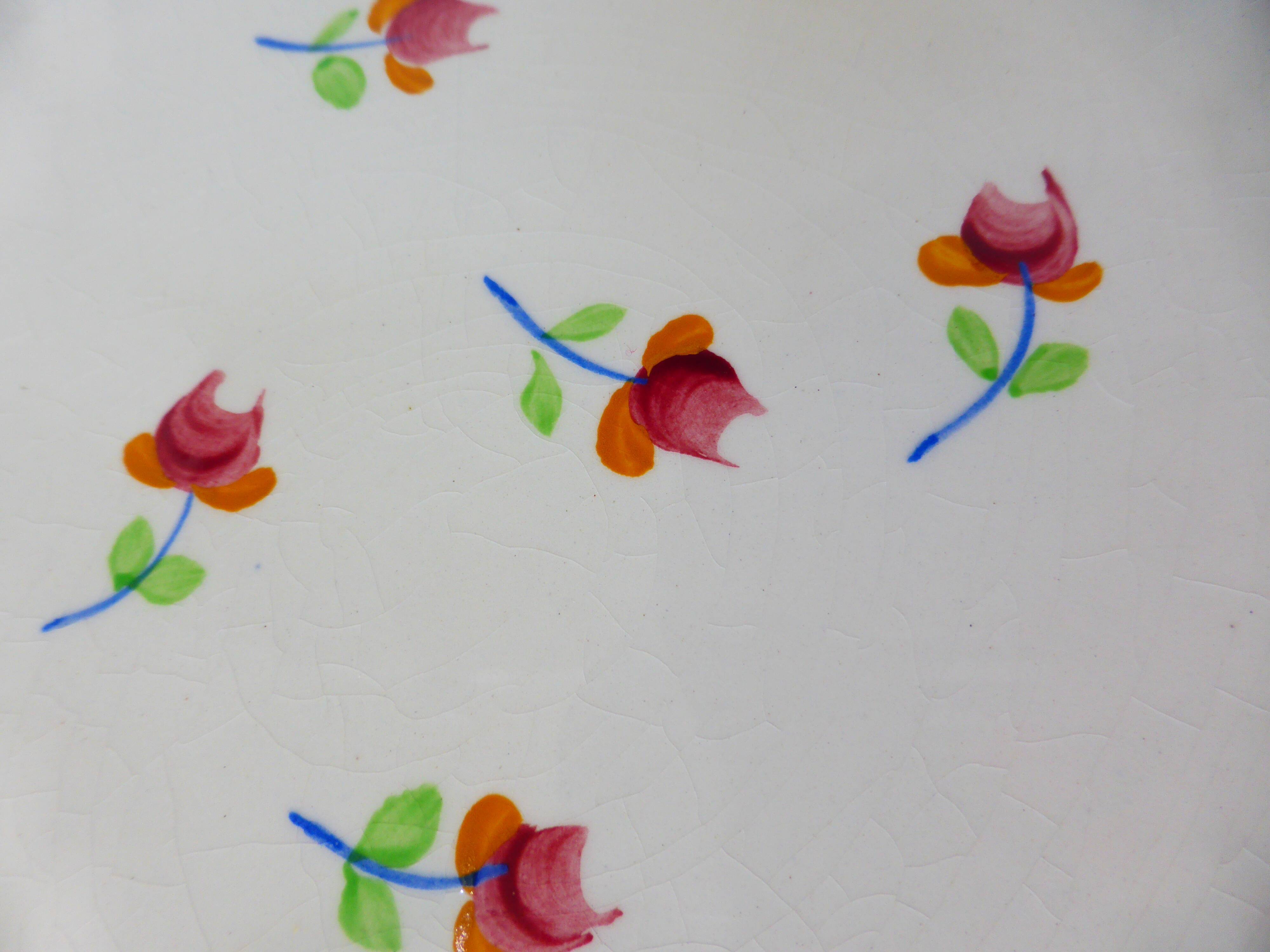 5 flat plates of Gien model Marie Laure 220536