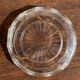 Cendrier vintage en verre moulé en forme de fleur D14 H2,5