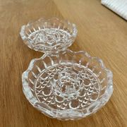 Duo crystal candle holders